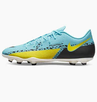 Бутси унісекс Nike Phantom Gt2 Club Fg/Mg Light Blue/Yellow Da5640-407