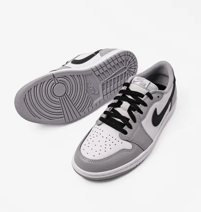 Кроссовки мужские Air Jordan 1 Low Og Barons White/Grey CZ0790-110