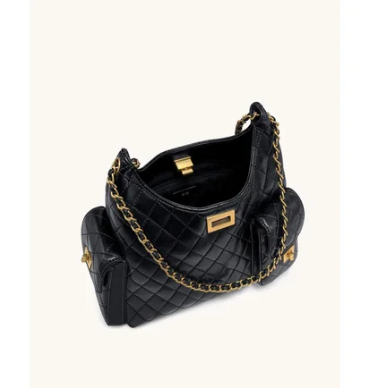 Сумка жіноча JW PEI Vivian Quilted Chain Shoulder Bag Black BB2025BG131429JWP