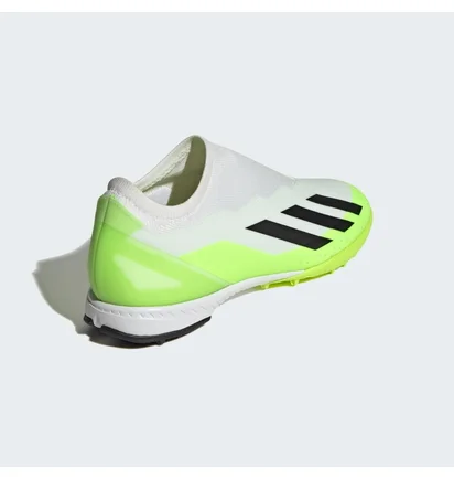 Сороконіжки унісекс Adidas X Crazyfast.3 Laceless Turf Shoes White/Green ID9346