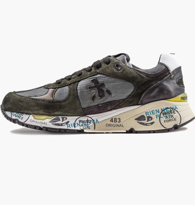 Кроссовки мужские Premiata Mase Olive MASE-4005