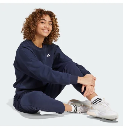 Свитшот женский Adidas Essentials Small Logo Feel Cozy Blue IX7941