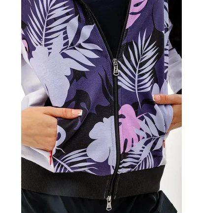 Толстовка женская AUSTRALIAN Flowers Hoodie Elastic Fleece Insert Jacket Multi LSDGC0009-465