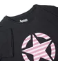 Футболка женская Jeep T-Shirt Oversize Star Striped Print Turn Black O102613-B000