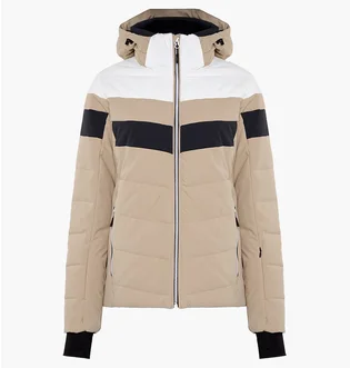 Куртка женская CMP Jacket Zip Hood Mechanical Str Beige 34W4586-A435