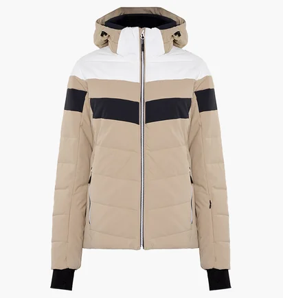 Куртка женская CMP Jacket Zip Hood Mechanical Str Beige 34W4586-A435