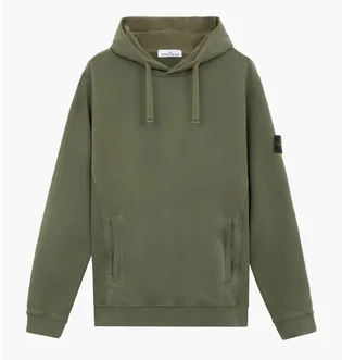 Худі чоловіче Stone Island Logo Patch Drawstring Olive 811560820-V0059