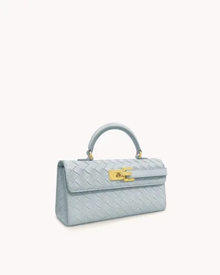 Сумка жіноча JW PEI Keyla Weave Texture Top Handle Bag Light Blue BB2025BG119211JWP