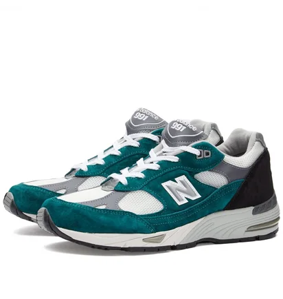 Кроссовки женские New Balance W991Tlk - Made In Uk Green/White W991TLK