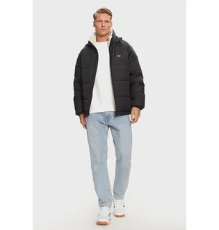 Куртка мужская Tommy Jeans Comfort Fit Hooded Zippered Coat Black DM0DM20003-BDS