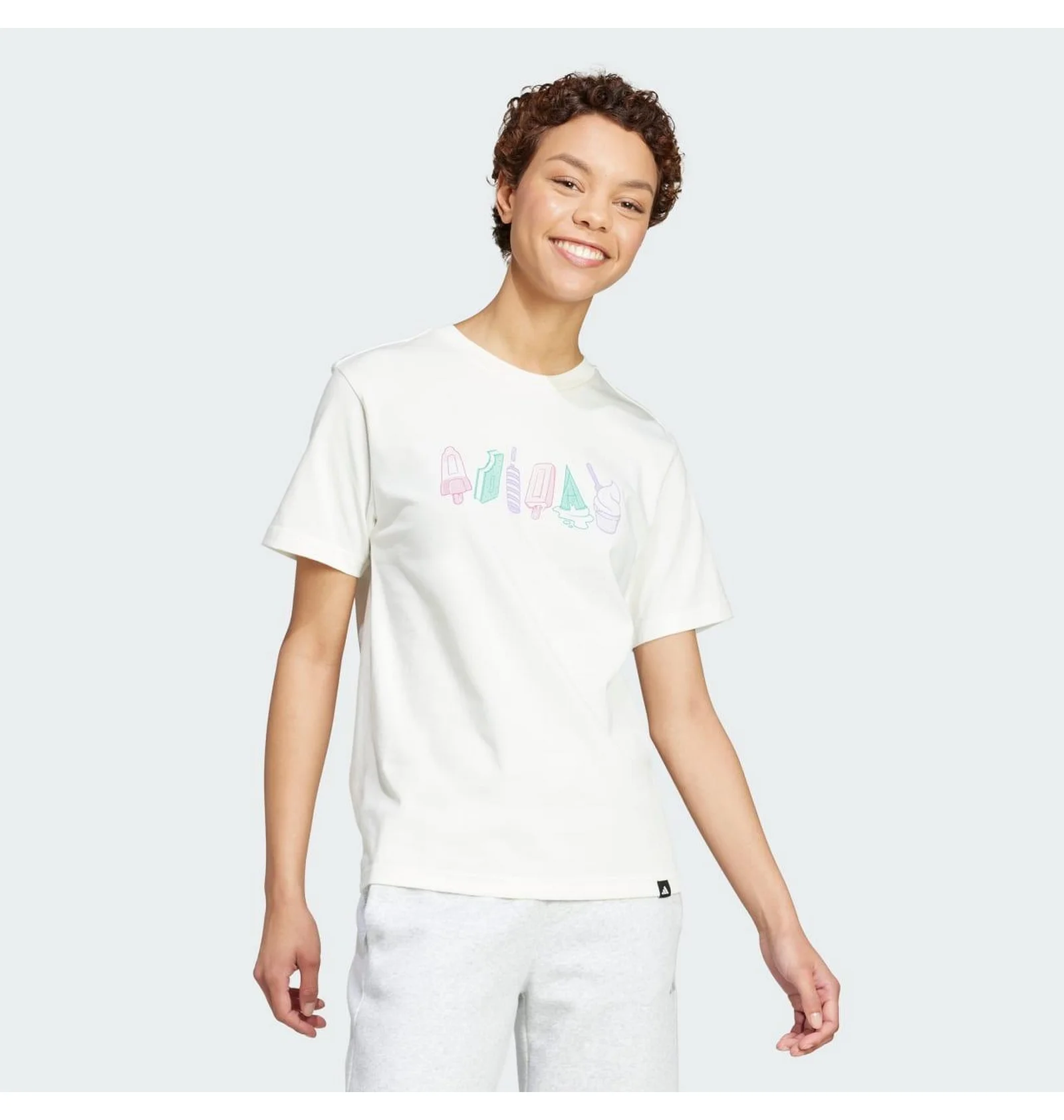 ᐉ Футболка женская Adidas Lounge Food White JN8271 - купить в