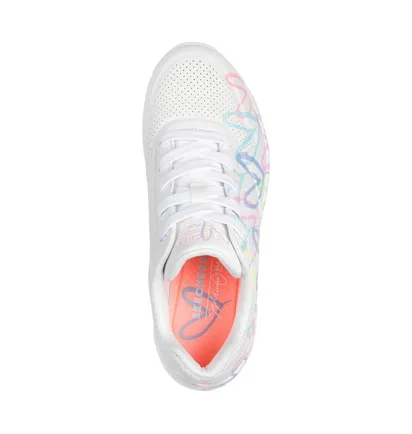 Кроссовки женские Skechers Uno Spread The Love White 155507-WPTQ