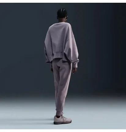 Світшот жіночий Nike W Nsw Phnx Flc Oos Logo Crew Violet FV7674-226