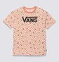 Футболка женская Vans Fruit Checkerboard Oversized Tee Beige/Peach VN0003V6BM5