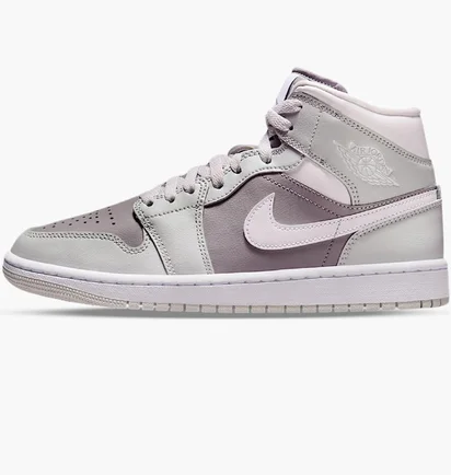 Кроссовки женские Air Jordan 1 Mid Grey/Brown BQ6472-008
