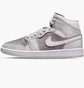 Кроссовки женские Air Jordan 1 Mid Grey/Brown BQ6472-008