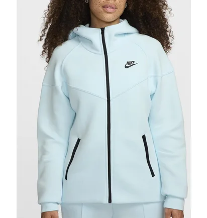 Толстовка женская Nike Sportswear Tech Fleece Windrunner Full-Zip Hoodie Light Blue FB8338-474