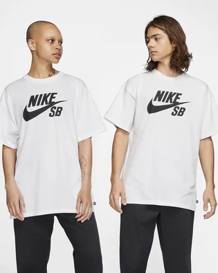 Футболка унисекс Nike Sb Logo Skate T-Shirt White CV7539-100