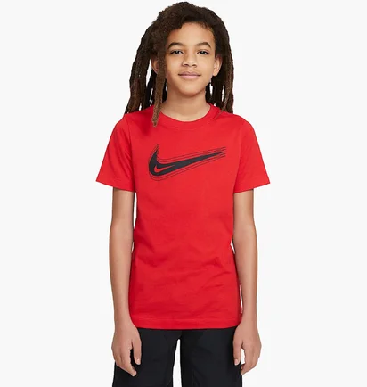 Футболка детская Nike Sportswear Tee Swoosh Red DC7797-657
