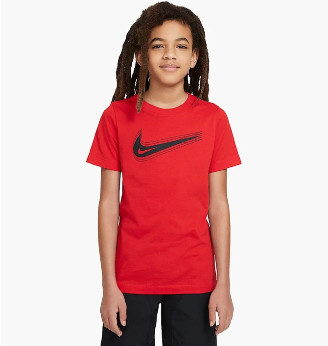 Футболка детская Nike Sportswear Tee Swoosh Red DC7797-657