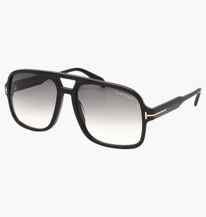 Солнцезащитные очки мужские Tom Ford Falconer Smoke Gradient Navigator Black FT0884-01B-60