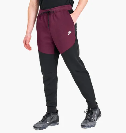 Штани чоловічі Nike Tech Fleece Taped Jogger Pants Bordo/Black Cu4495-018