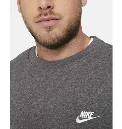 Свитшот мужской Nike M NSW CLUB CRW BB Grey BV2662-071
