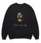 Світшот унісекс wacko maria Crew Neck Black 24FW-WMC-SS12