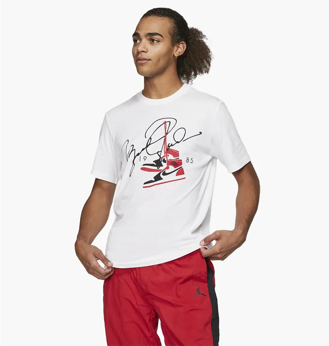 Футболка мужская Air Jordan Aj85 MenS T-Shirt White BQ5538-100