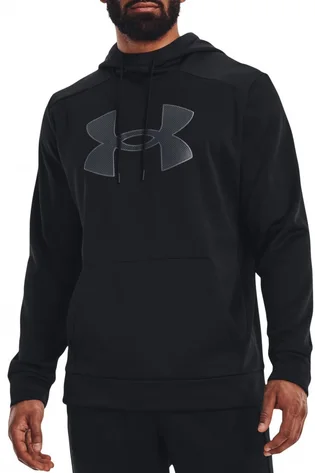 Худи мужское Under Armour Hooded Sweatshirt Under Ua Armour Fleece Big Logo Hd-Blk Black 1373352-001