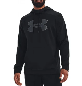 Худи мужское Under Armour Hooded Sweatshirt Under Ua Armour Fleece Big Logo Hd-Blk Black 1373352-001
