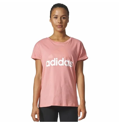 Футболка жіноча Adidas Ess Linear Tee Pink BR2547