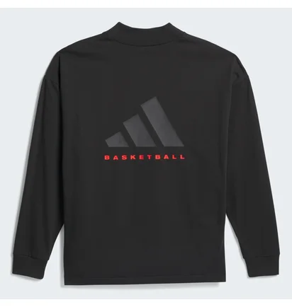 Лонгслив унисекс Adidas Basketball Long Sleeve Tee Black IZ4910
