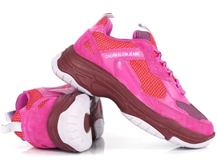 Кроссовки женские Calvin Klein Maya Low Top Lace Up Pink/Violet B4R0823-MULTI-HOT-PINK