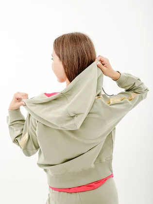 Олимпийка женская AUSTRALIAN Gold Tape Elastic Fleece Tracksuit Olive LSDTU0073-515