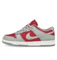 Кроссовки унисекс Nike Dunk Low Grey/Red FQ6965-600