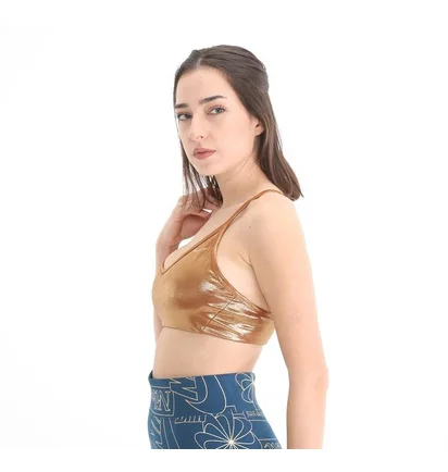 Топ женский Nike W Indy Icnclsh Shimmer Bra Metallic Ct3783-750