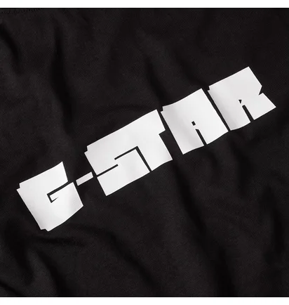 Футболка чоловіча G-Star Script Ts Dk Black D25682-C336