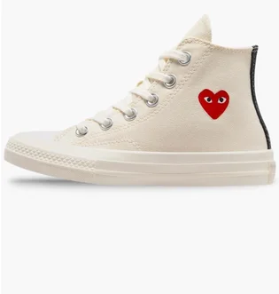 Кеди дитячі Converse X Comme Des Garçons Single Heart Chuck 70 White A08803C