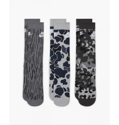 Носки унисекс Nike Evereday Essential Grey (3 пары) Dh3414-902