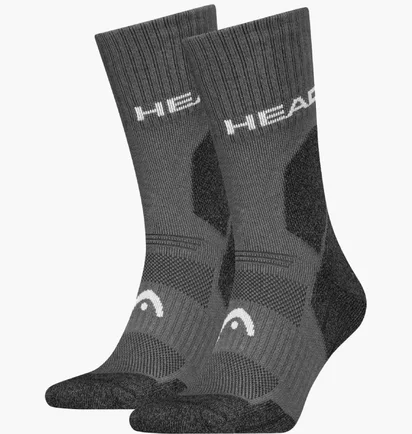 Шкарпетки чоловічі HEAD Hiking All Climates Crew Grey (2 пари) 701229024-002