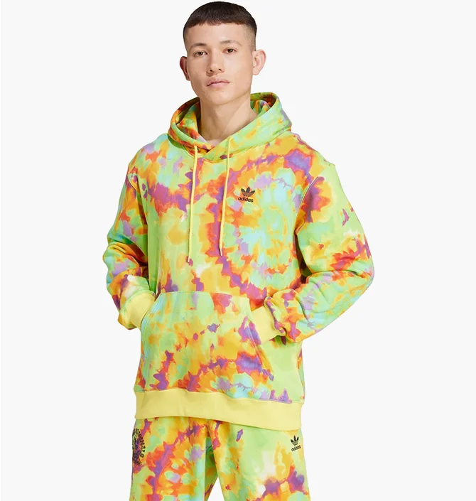 ᐉ Худи мужское Adidas Tie-Dyed Allover Print Hooded Sweatshirt