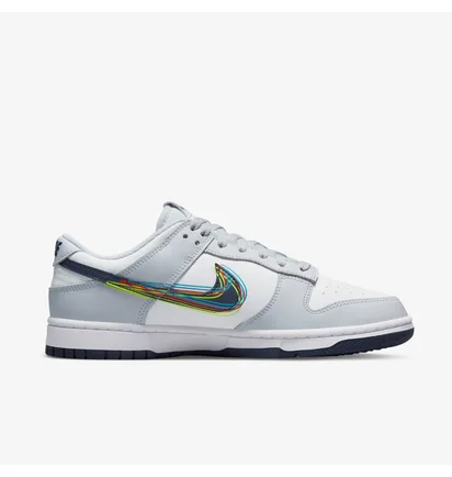 Кросівки чоловічі Nike Dunk Low 3D Swoosh Grey Dv6482-100