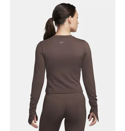 Лонгслив женский Nike One Fitted Brown FQ2148-237