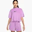 Футболка жіноча Nike Nsw Mock Ss Tee Trry Ms Violet FJ4894-532