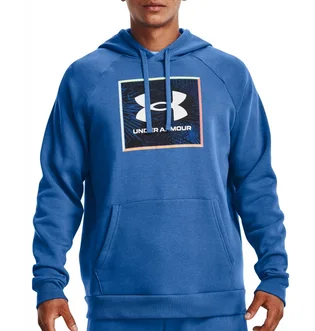 Худи мужское Under Armour Hooded Sweatshirt Rival Fleece Graphic Blue 1370349-474