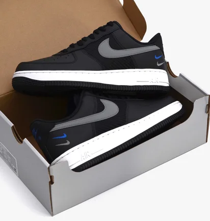 Кросівки чоловічі Nike Air Force 1 Low Se Mini Swoosh Casual Shoes Black Fd0666-001