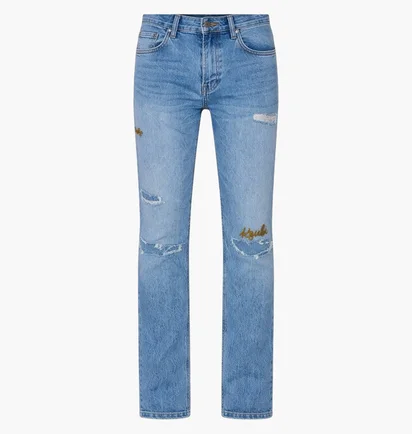 Джинси чоловічі Ksubi Chitch Public Repair Skribed Light Blue MSP26DJ015