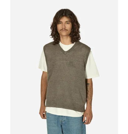 Жилетка унисекс Stussy Loose Knit Linen Vest Grey 117234-1015