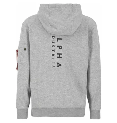 Худи мужское Alpha Industries Hooded Sweatshirt Grey 136335-17